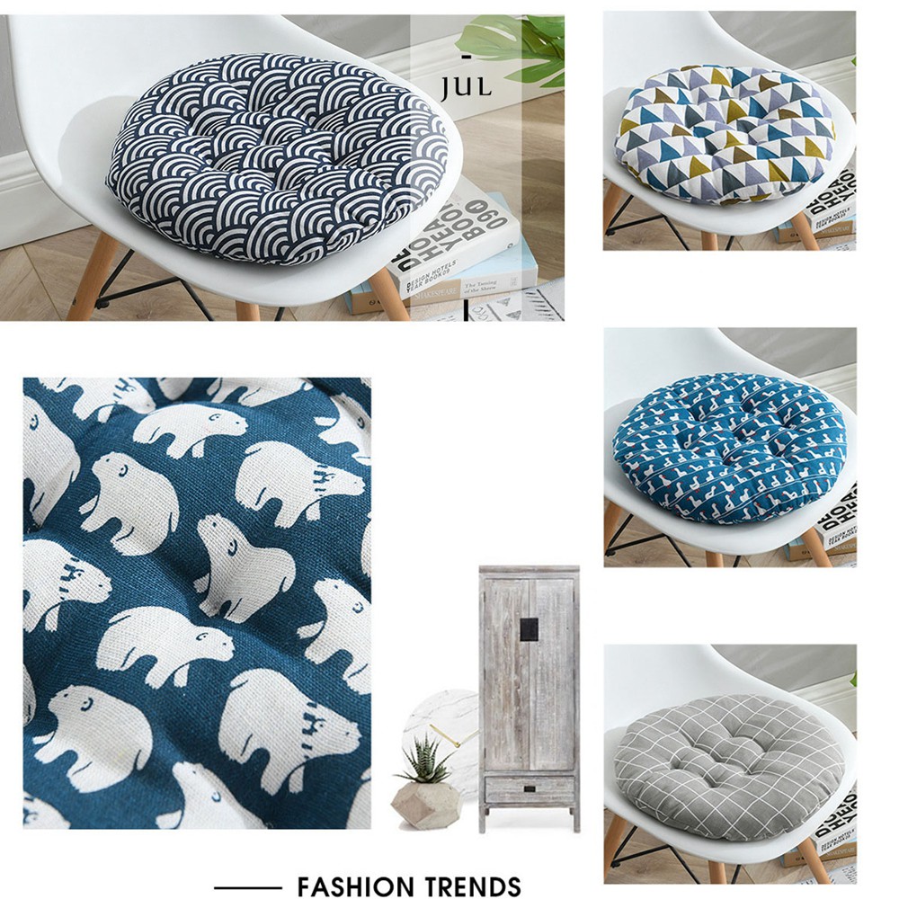 ☆YOLA☆ 15 Styles Seat Cushions Thicken Throw Pillow Chair Cushion Home Decor Round Printed Office Floor Pillows