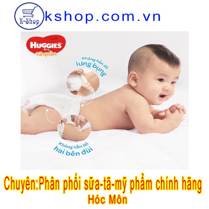 Tã quần Huggies size XXL – 56 miếng (15-25kg) MẪU MỚI Đệm Thun 4 Chiều