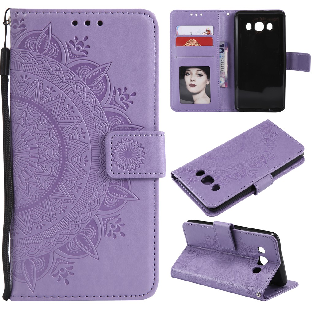 Bao da điện thoại dập hình hoa cho Samsung j5(2015) J5(2016) J5(2017) | BigBuy360 - bigbuy360.vn