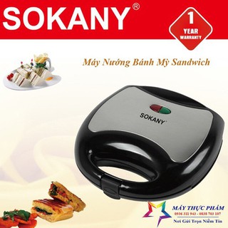 Máy kẹp nướng bánh mì, humberger, sandwich Chính hãng Sokany