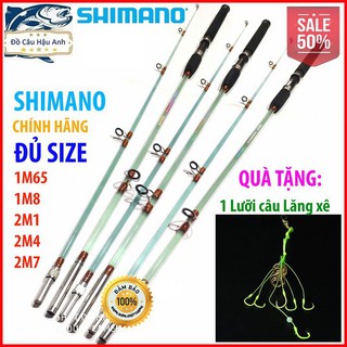 Cần câu cá Shimano 2 khúc đặc trong suốt 1m65 - 2m7 tải cá 10kg
