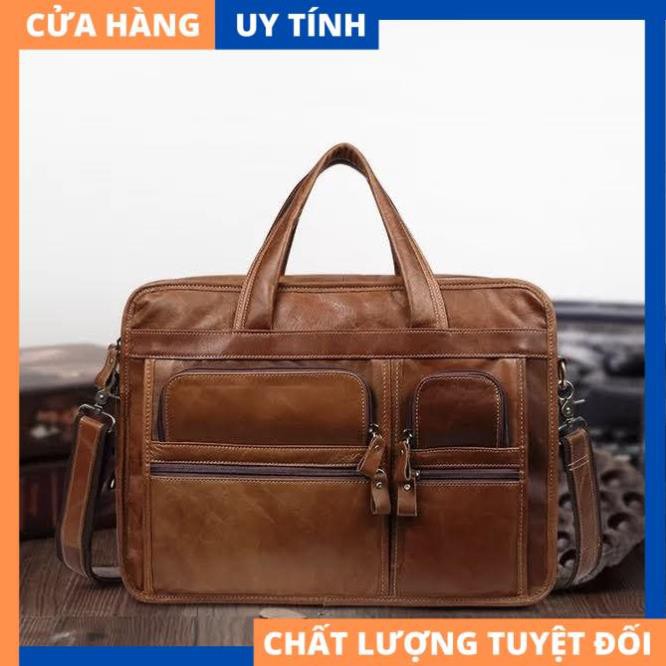 Cập Xách Da Bò Công Sở Du Lịch Cao Cấp BH Da 3 Năm [HÀNG XIN XUẤT KHẨU]