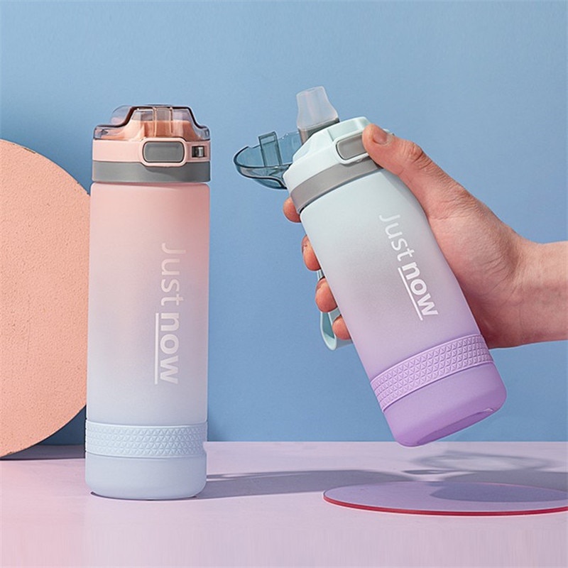 Bình nước Justnow có quai xách - Bình đựng nước chống tràn 600ml  (BJN03)