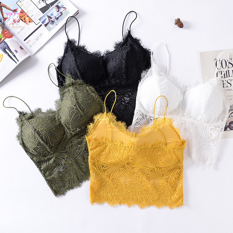 Áo 𝐁𝐫𝐚𝐥𝐞𝐭𝐭𝐞, áo bra ren 2 dây mảnh sexy cao cấp- NL056