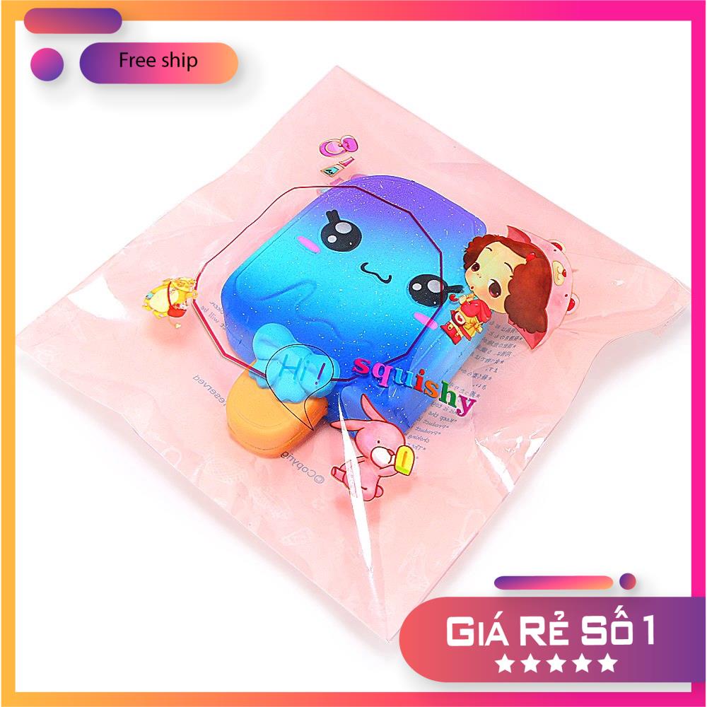 Đồ chơi nắm bóp Squishy hình que kem nhiều màu xinh xắn