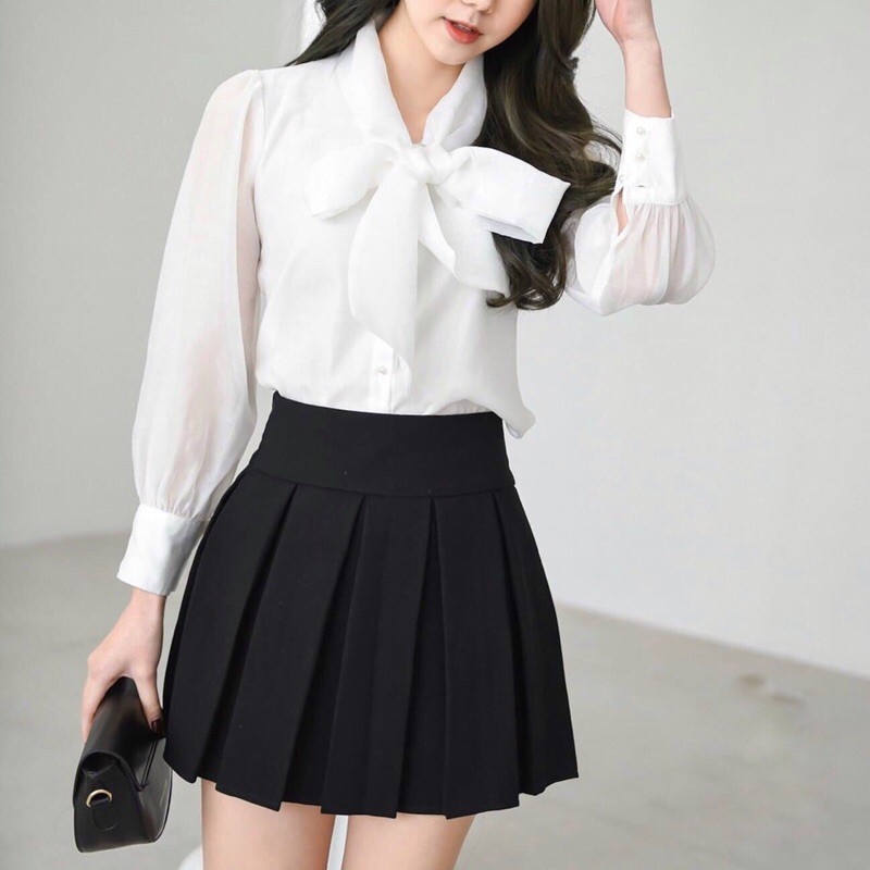 ÁO CỔ NƠ HAI LỚP TIỂU THƯ