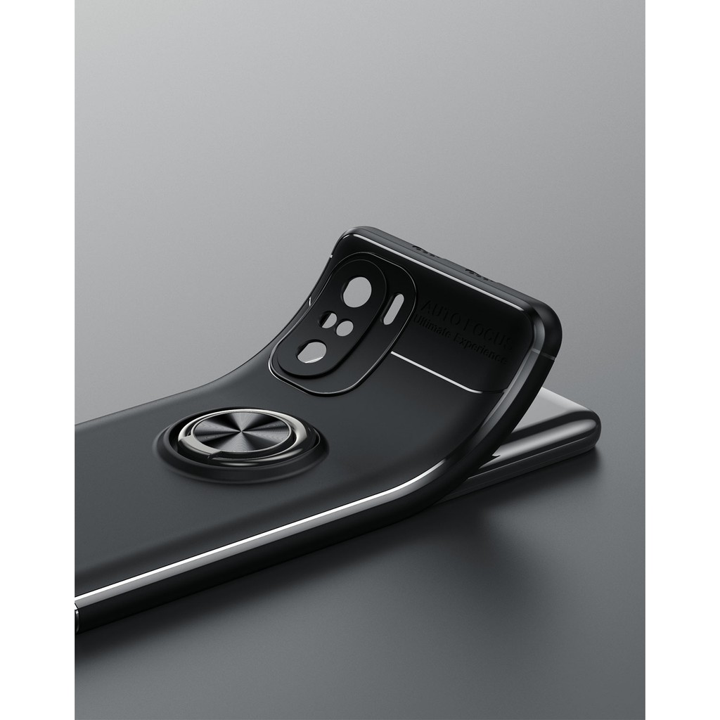 Xiaomi Poco F3 / K40 / K40 Pro ốp lưng chống sốc giá đỡ kiêm nhẫn ô tô Ver 2 hiệu AUTO FOCUS cao cấp