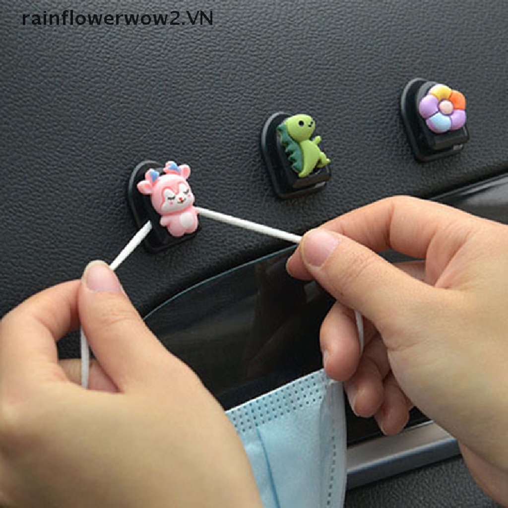 Móc Treo Đồ Mini Gắn Sau Ghế Xe Hơi Họa Tiết Hoạt Hình