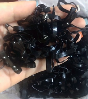 100g thun cột tóc màu hoặc đen bảng to- dây cột tóc