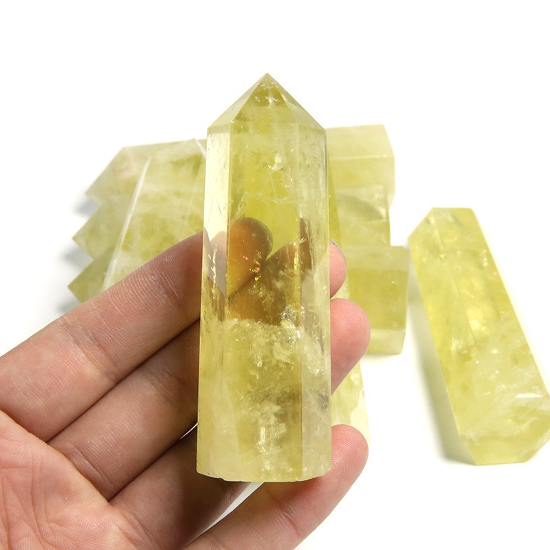 Trụ đá thanh tẩy Citrine