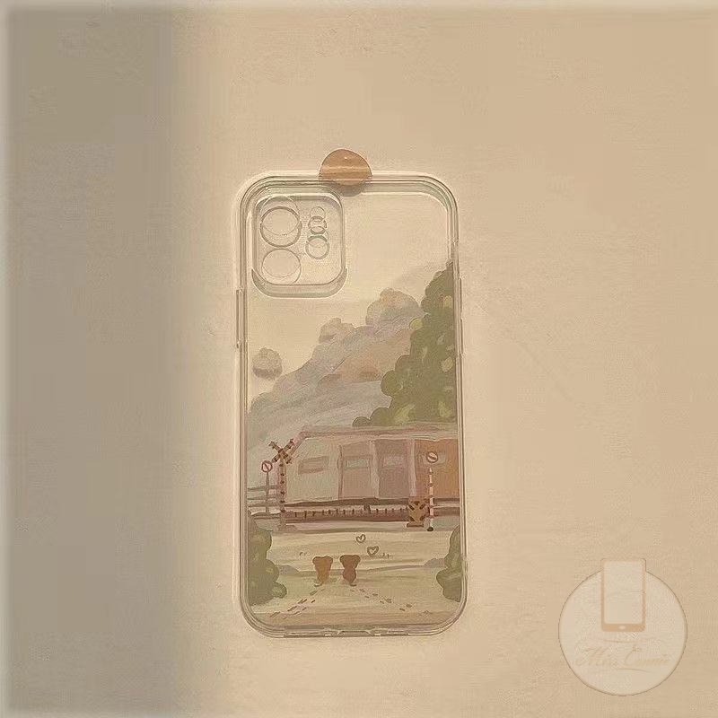 Ốp Điện Thoại Mềm Trong Suốt In Hình Xe Lửa Sơn Dầu Cho Iphone 8 7 6 6s Plus 12 11 Pro Max Iphone Se 2020 11 12 X Xr Xs Max
