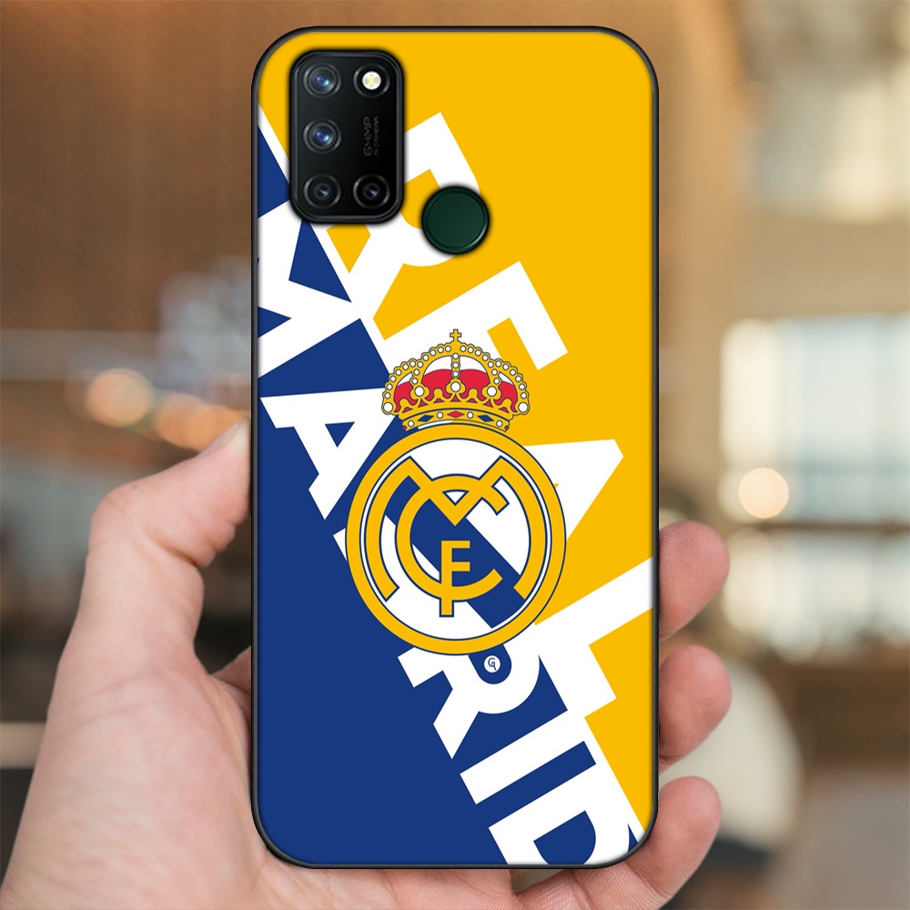 Ốp lưng Realme C17, 7i viền đen in hình Real Madrid