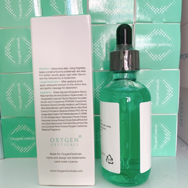 Serum dưỡng trắng se khít lỗ chân lông Oxygen Ceuticals Phyto Gel [60ml]
