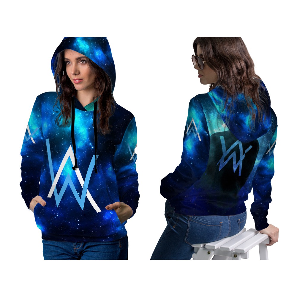 Áo Khoác Hoodie Nữ In Chữ Alan Walker