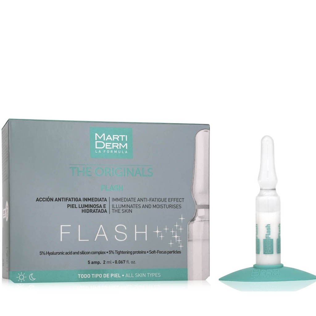 [TEM CÔNG TY] Ampoule Dưỡng Ẩm, Làm Sáng Da Và Giảm Mệt Mỏi Tức Thì MartiDerm The Originals Flash