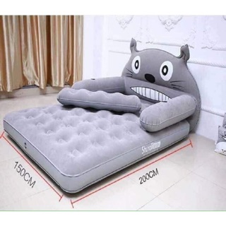 Giường hơi hình thú 1 tầng tặng kèm bơm điện vs miếng vá