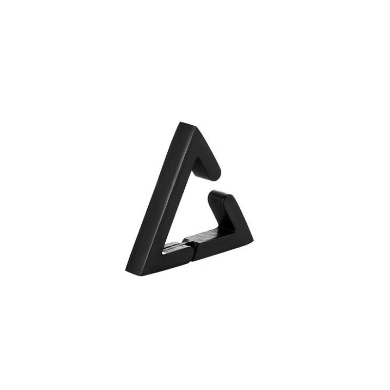 Bông Tai Nam Loại Kẹp Ko Cần Bấm Lỗ Tai Hình Tam Giác Titan Ko Đen TT 4355 - 1 Cái