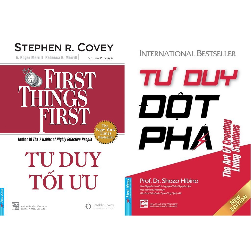 Sách First News - Combo Tư Duy Đột Phá (Tái Bản 2020) + Tư Duy Tối Ưu - First Things First