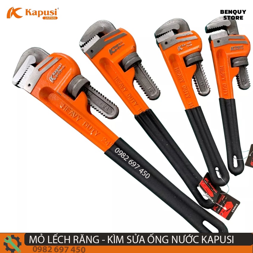 TỔNG HỢP CÁC SIZE MỎ LẾT RĂNG 10-12-14-18-24 -KÌM SỬA ỐNG NƯỚC KAPUSI JAPAN CÔNG NGHỆ NHẬT. THỢ SỬA CHỮA CHUYÊN DÙNG.
