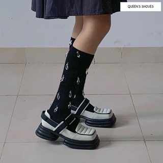 Giày Da Đế Dày Phong Cách Nhật Bản Cho Nữ