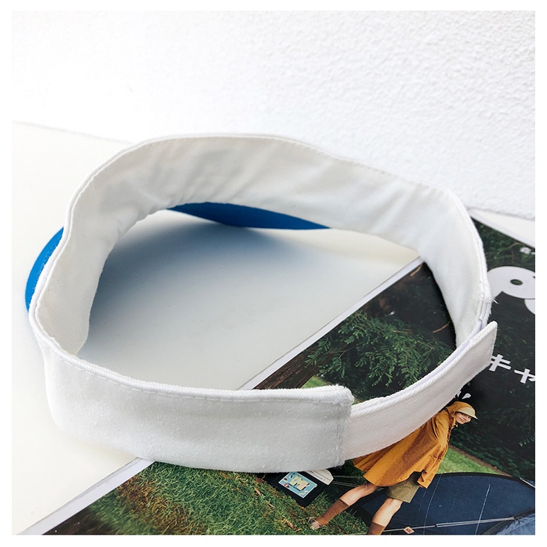 Nón Lưỡi Trai Nửa Đầu Chống Nắng Thêu Chữ Màu Sắc Thời Trang Mùa Hè Phong Cách Hàn Quốc Dành Cho Nữ