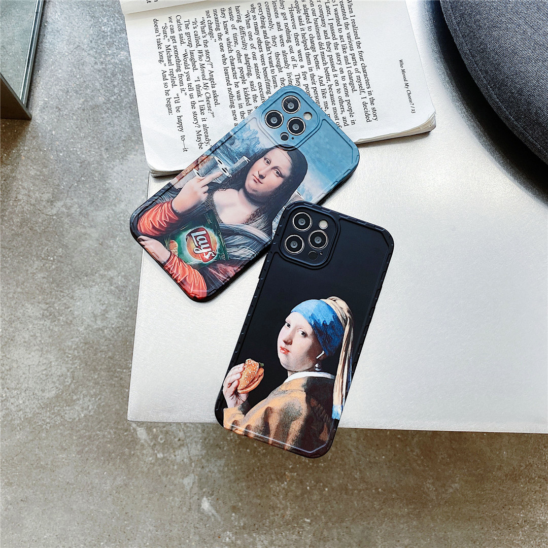 Ốp Lưng Nhựa Mềm In Hình Mona Lisa Cho Iphone12 Mini 11 Pro Max 7 / 8plus Se2020 X / Xs Xr Xsmax | BigBuy360 - bigbuy360.vn