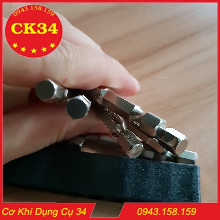 Bộ 8 đầu lục giác dành cho khoan, máy bắn vít