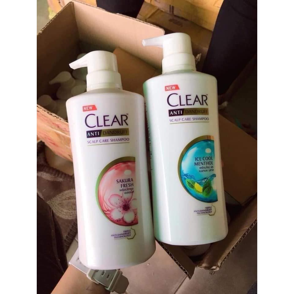 Dầu gội đầu Clear Bạc Hà Thái Lan 480ml