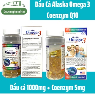Dầu Cá Omega 3 ALASKA  Gia Đình, Bổ Não, Tăng Cường Thị Lực, Hộp 100 viên