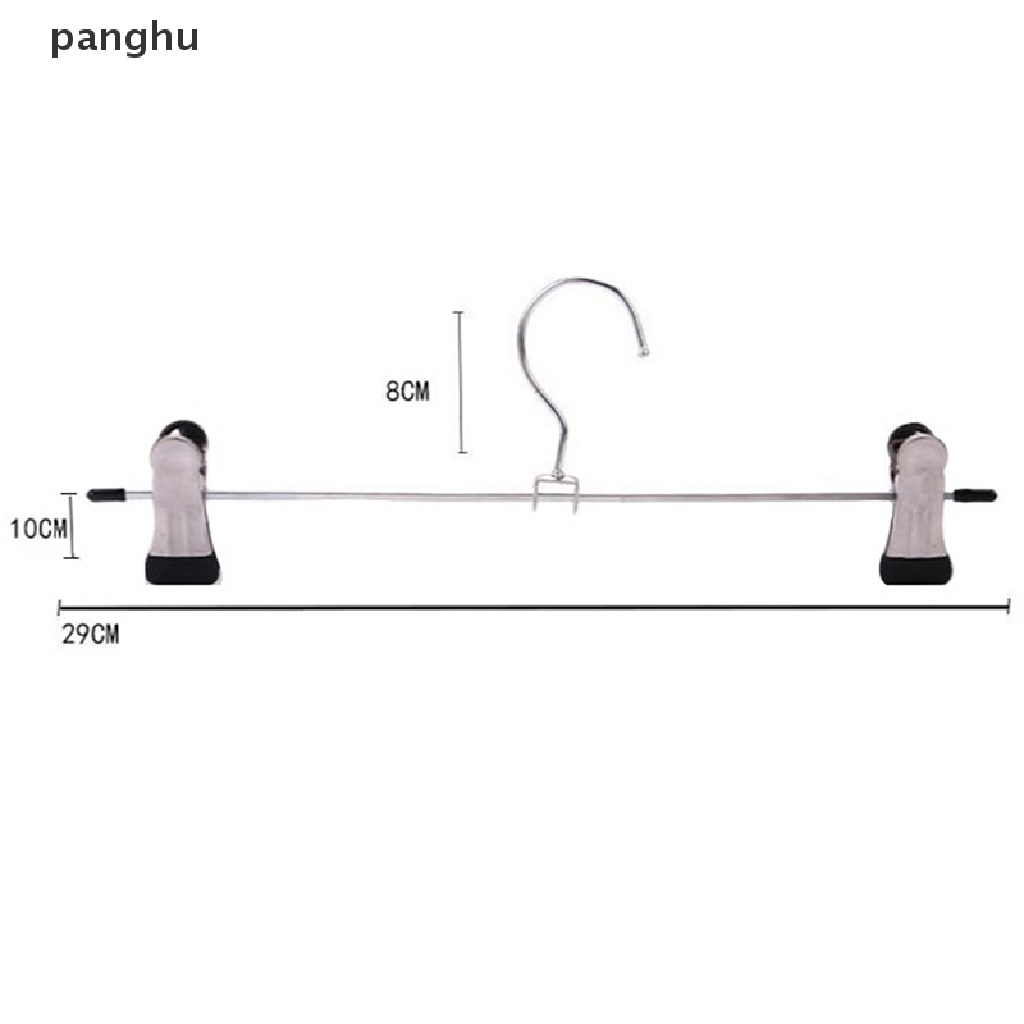 Set 10 Móc Treo Quần Áo / Váy / Áo Khoác Bằng Thép Không Gỉ Chống Trượt