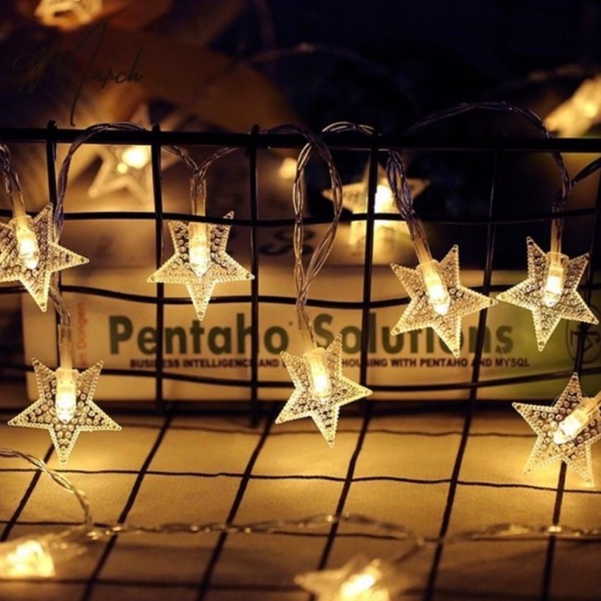 Dây Đèn Led Ngôi Sao 3m/5m/6m/10m Đèn Nhỏ Xinh Trang Trí Phòng Ngủ, Treo Hình Siêu Dễ Thương