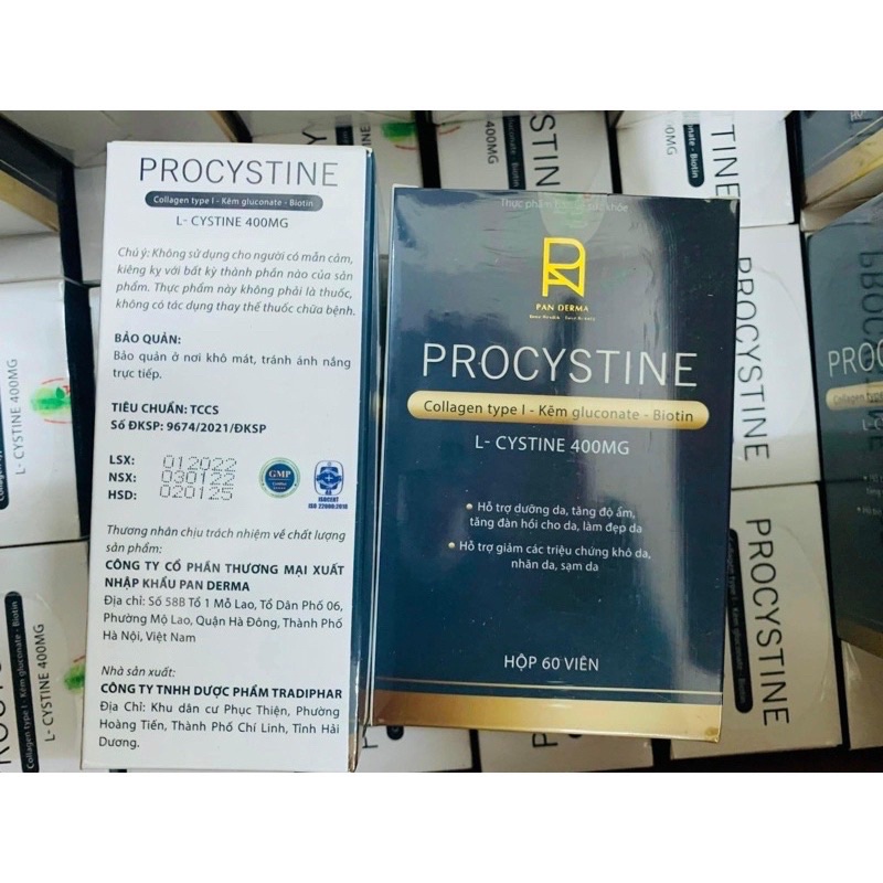 Viên uống giảm mụn đẹp da Procystine 60 viên