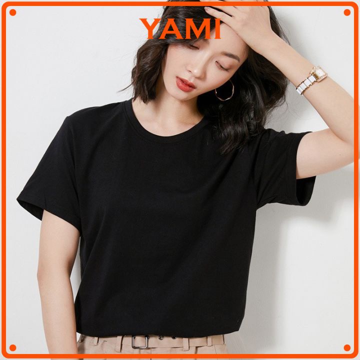 Áo thun  trơn tay ngắn BASIC màu đen ,Áo phông trơn cổ tròn tay ngắn cơ bản chất vải dày dặn co giãn thoải mái