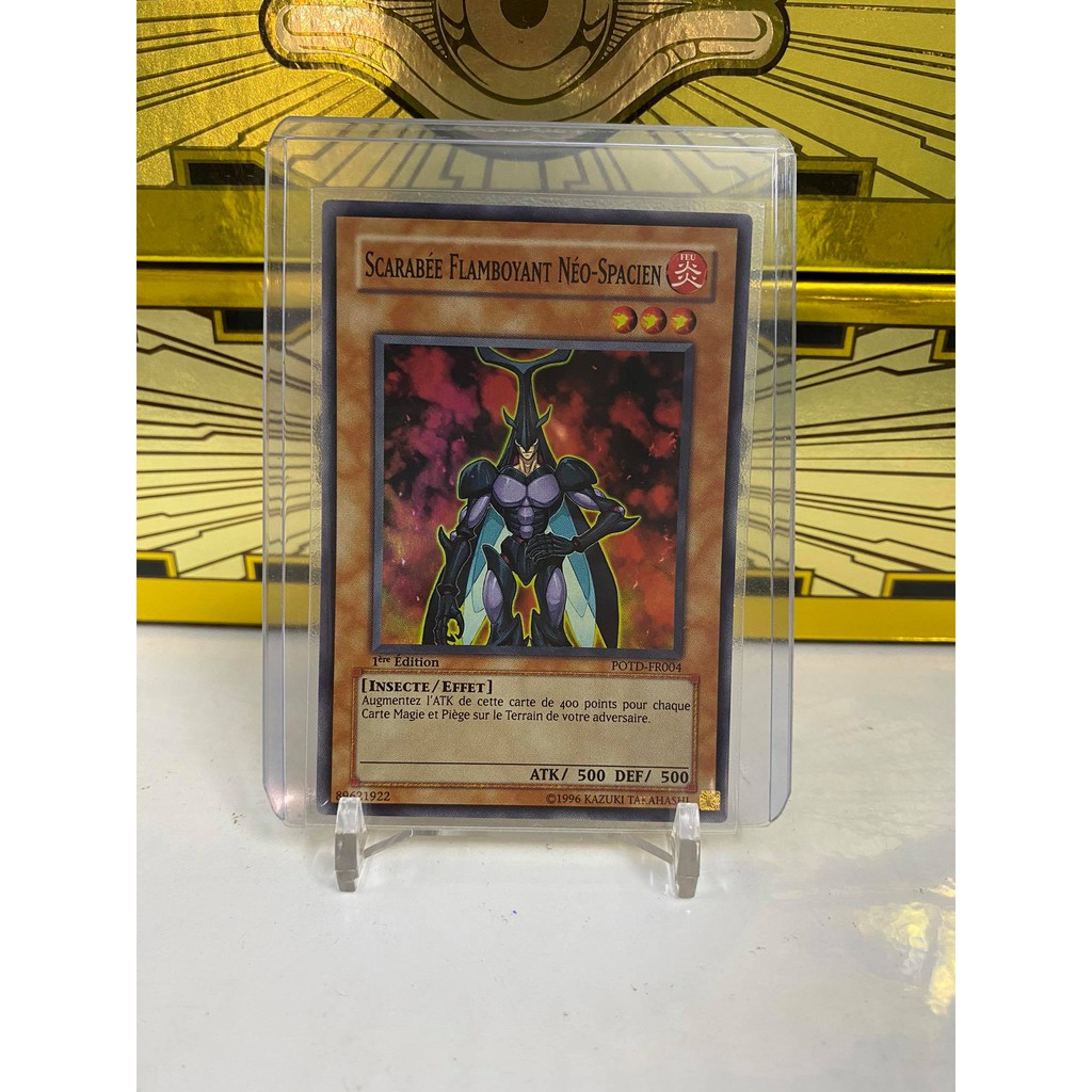 [ Dưa Hấu Yugioh ] Lá bài thẻ bài Neo-Spacian Flare Scarab - Super Rare 1st Edition - Tặng bọc bài nhựa bảo quản