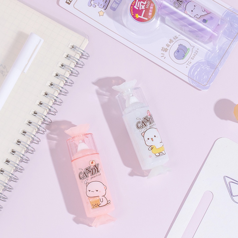 Bút Xóa Kéo Tạo Hình Kẹo Dễ Thương 5mm * 4m