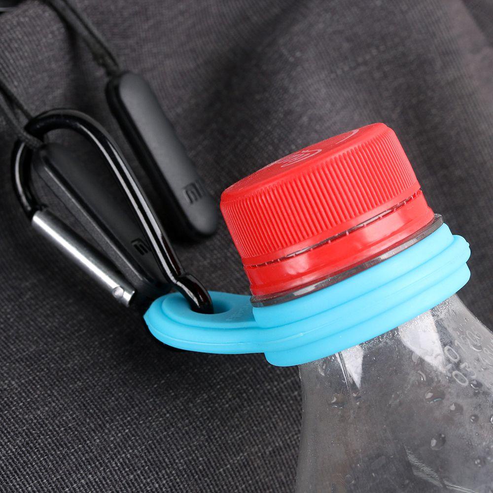 Móc Khóa Kẹp Bình Nước Thể Thao Bằng Hợp Kim Nhôm Và Silicone