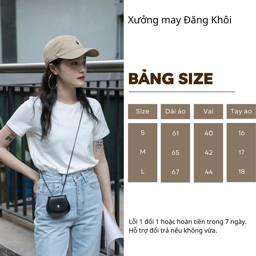 Áo Phông Trơn Nữ, Nam Unisex, Tay Ngắn Cổ Tròn Cotton Giá Rẻ A203