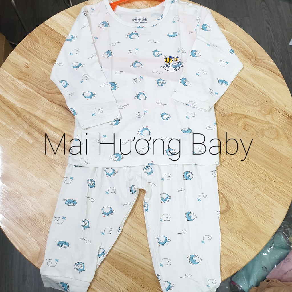 Bộ quần áo petit dài tay cài vai Nuby hàng Việt Nam