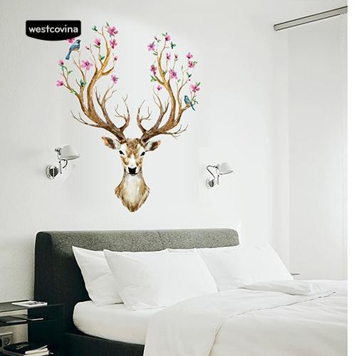 Sticker dán tường hình hươu