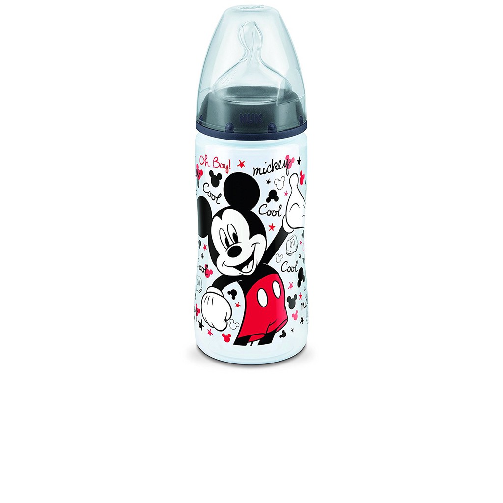 Bình sữa NUK PP Disney 300ml ty Silicone S1/2-M