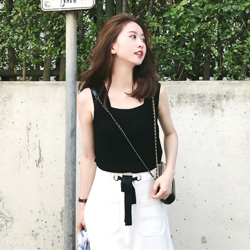 Áo dệt kim thiết kế màu trơn thanh lịch thời trang cho nữ | BigBuy360 - bigbuy360.vn