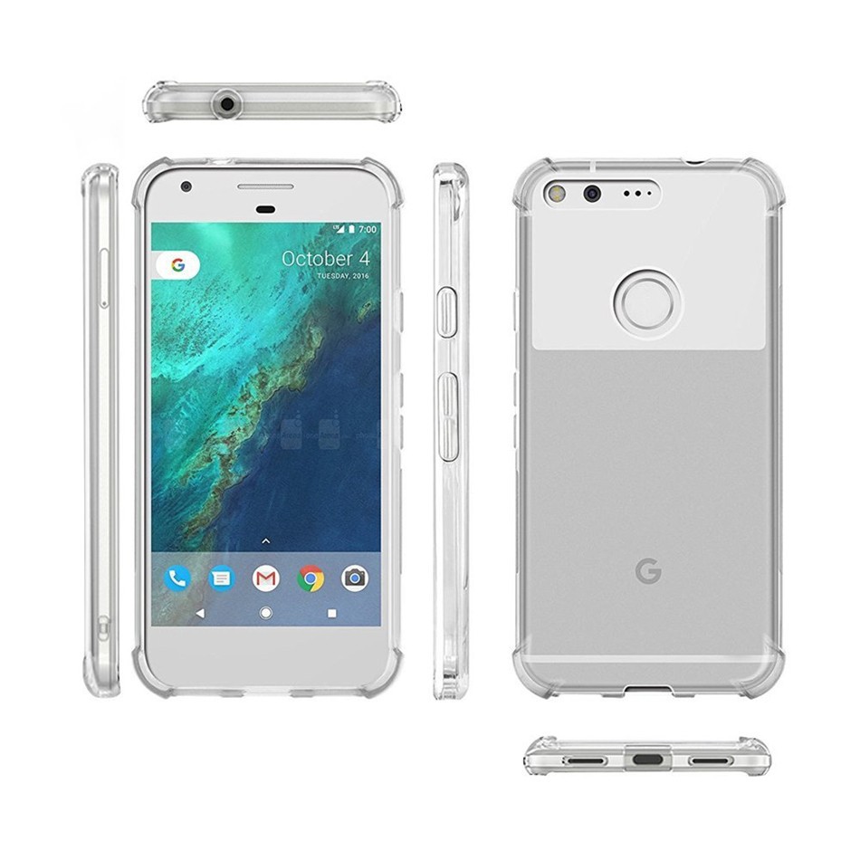 Ốp lưng điện thoại mềm trong suốt chống sốc cho Google Pixel 1 2 XL 3 3 XL 3A XL 4A 4 5 XL