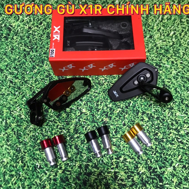 Gương Gù Thái Kính Trắng - Gương gù X1R - Lắp được Chân Gương Các Dòng Xe Máy