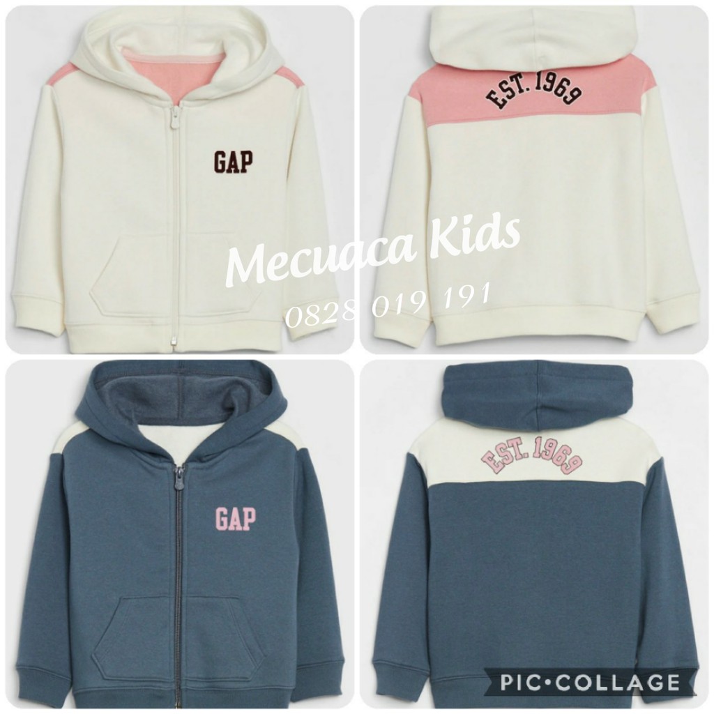 [1-5y] Áo khoác nỉ bông/cotton baby gap/gap fit cho bé/bé trai/bé gái xuất dư xịn