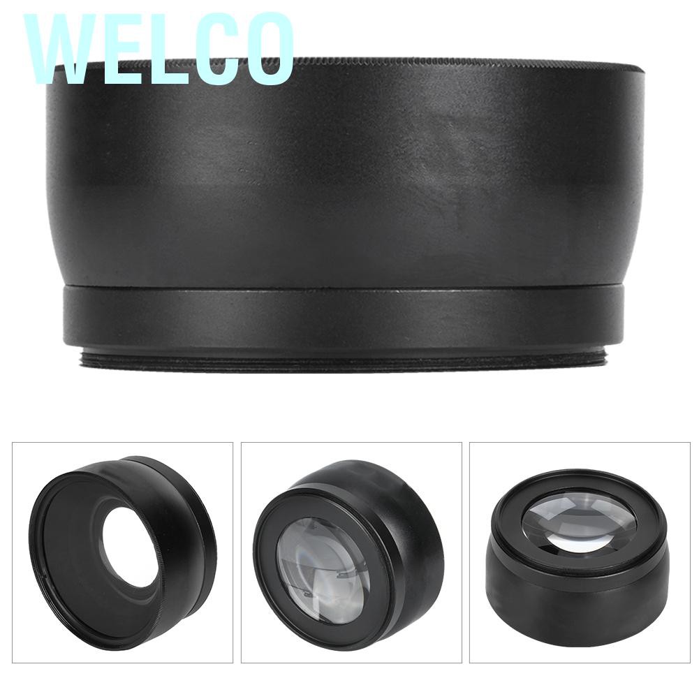 Ống Kính Góc Rộng Welco 58mm 0.45x Cho Máy Ảnh Canon Nikon