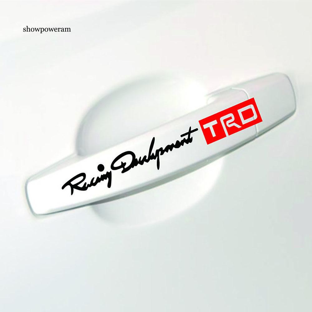 Set 4 miếng dán tay nắm cửa xe ô tô