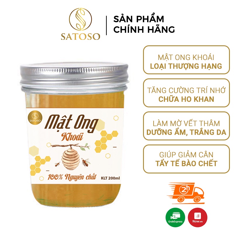 Mật ong khoái rừng thiên nhiên đặc sánh nguyên chất 100% SATOSO SA131