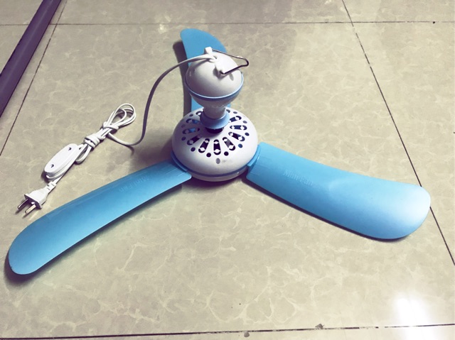 Quạt Trần Mini  Quạt Treo Màn 3 Cánh Sải Cánh 60cm Siêu Mát Tiết Kiệm Điện
