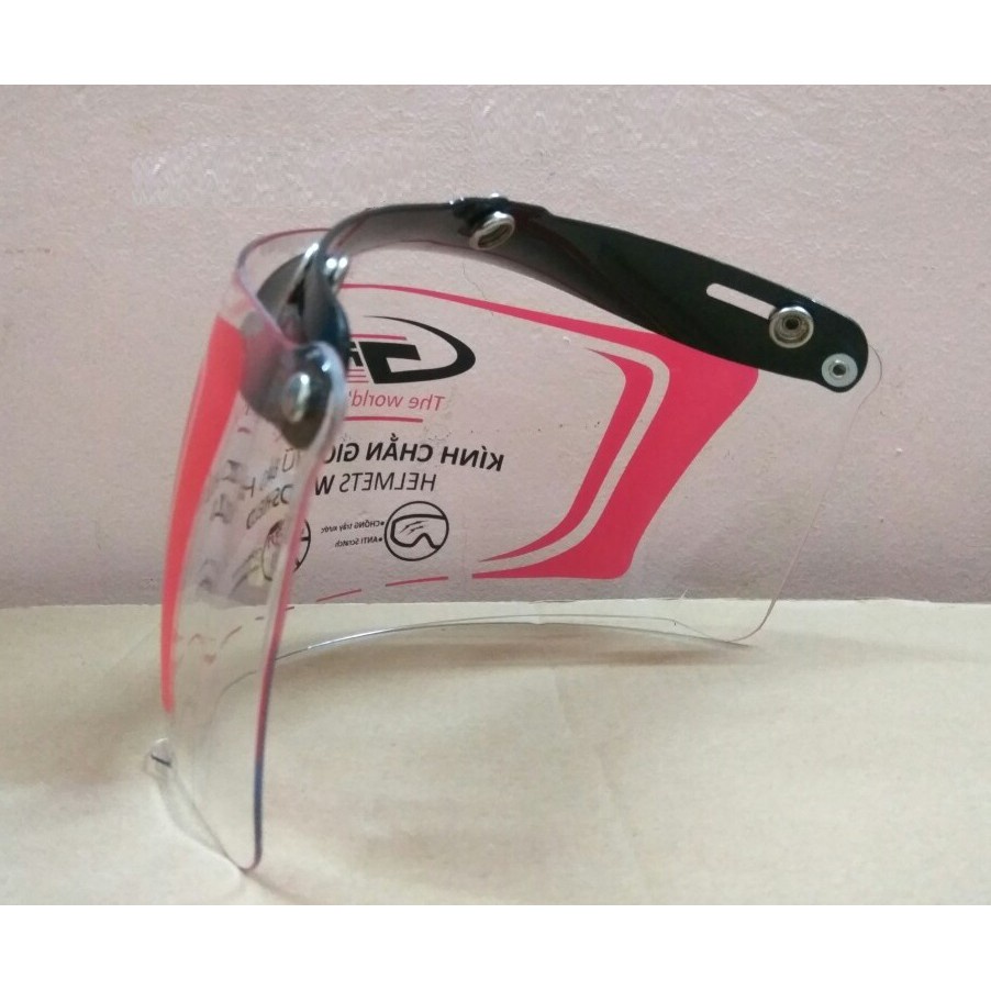 Kính gắn nón bảo hiểm 3/4 và nón 1/2 kính chống tia uv