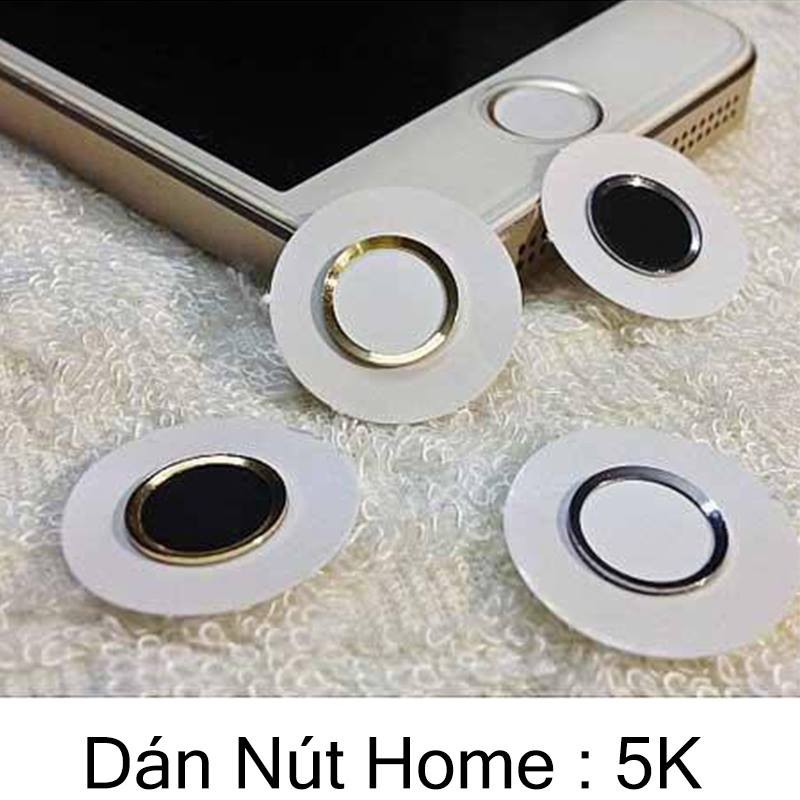 Nút home Iphone giả hỗ trợ vân tay các màu cơ bản - Dùng cùng kính cường lực